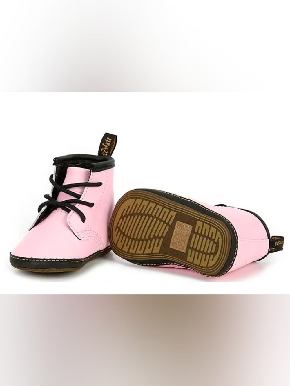 NWOT Dr. Martens Pink Lace-Up Baby Ankle Boots